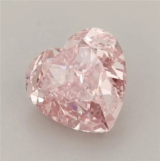 1.57ct Heart Lab Grown Diamond (Colour Fancy Vivid Pink, Clarity VVS2, IGI Certified)