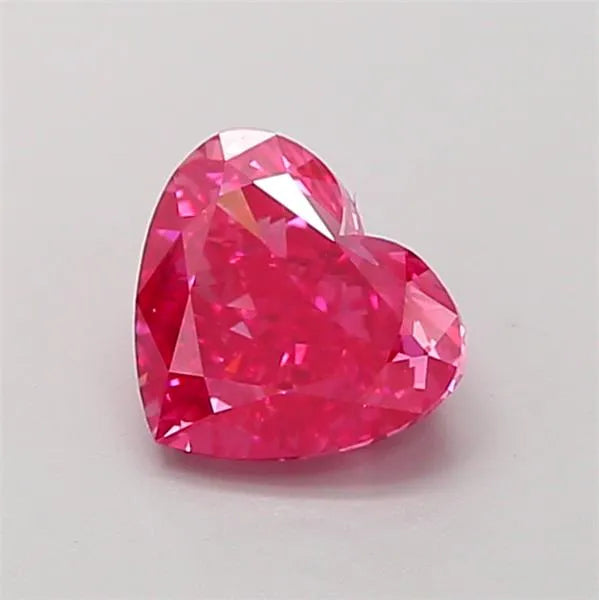 1.57ct Heart Lab Grown Diamond (Colour Fancy Vivid Pink, Clarity VVS2, IGI Certified)