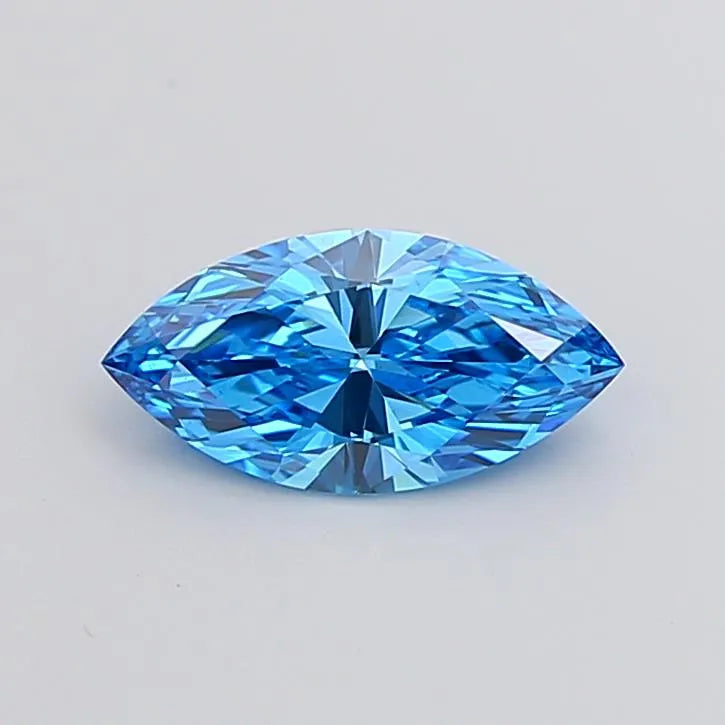 1.57ct Marquise Lab Grown Diamond (Colour Fancy Vivid Blue, Clarity VS1, Uncertified)