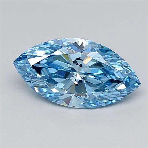 1.57ct Marquise Lab Grown Diamond (Colour Fancy Vivid Blue, Clarity VVS2, IGI Certified)