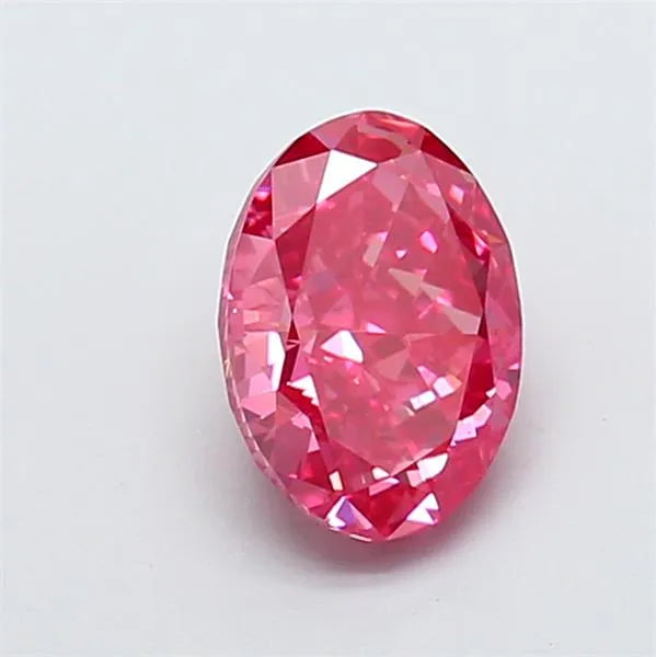 1.57ct Oval Lab Grown Diamond (Colour Fancy Vivid Pink, Clarity VS1, IGI Certified)