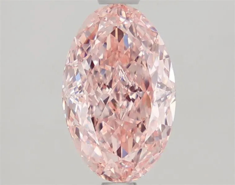 1.57ct Oval Lab Grown Diamond (Colour Fancy Vivid Pink, Clarity VVS2, IGI Certified)