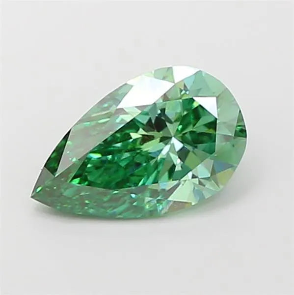 1.57ct Pear Lab Grown Diamond (Colour Fancy Vivid Green, Clarity VS1, IGI Certified)
