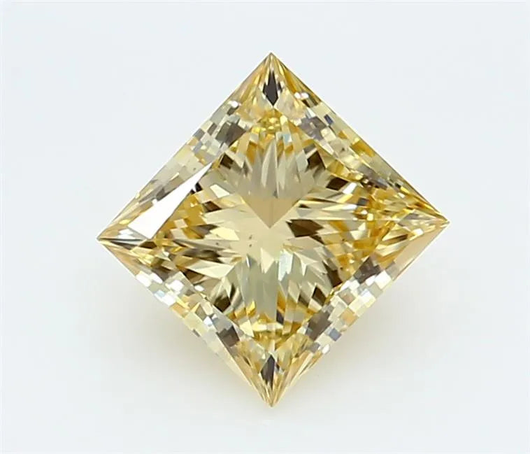 1.57ct Princess Lab Grown Diamond (Colour Fancy Yellow, Clarity VS2, IGI Certified)