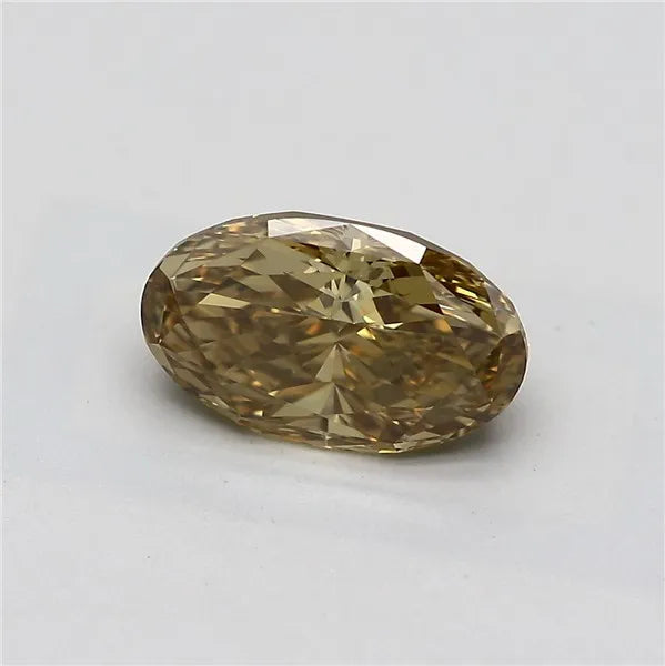 1.58ct Oval Natural Diamond (Colour Fancy Yellow, Clarity VVS1, GIA Certified)