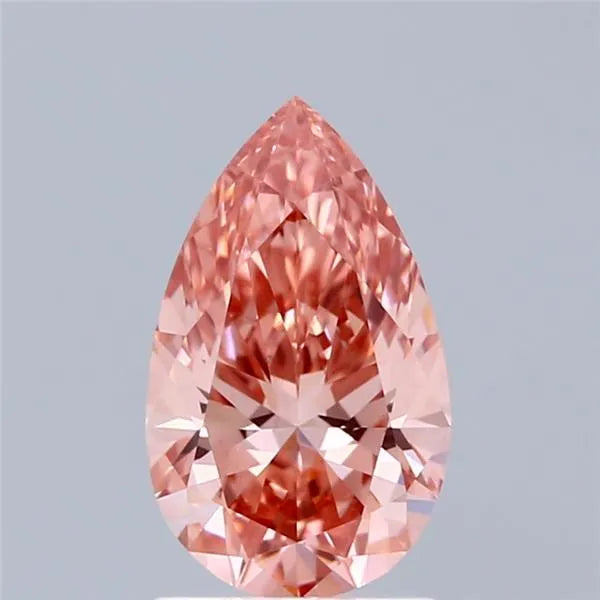 1.58ct Pear Lab Grown Diamond (Colour Fancy Vivid Pink, Clarity VS1, IGI Certified)