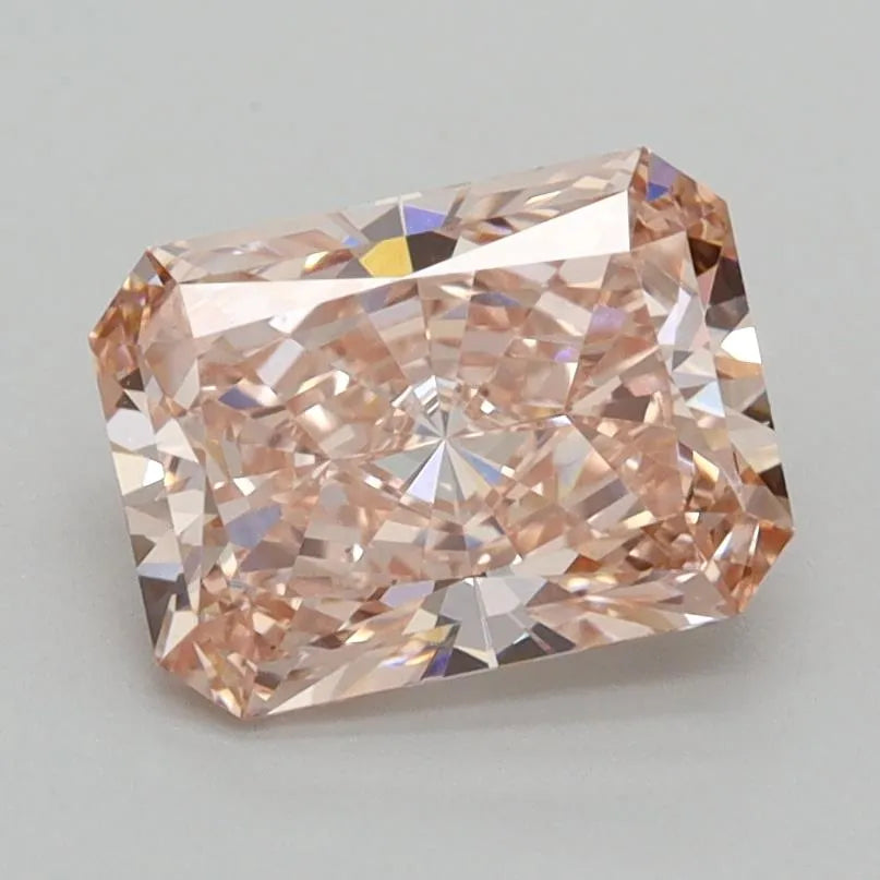 1.58ct Radiant Lab Grown Diamond (Colour Fancy Vivid Pink, Clarity VVS2, IGI Certified)
