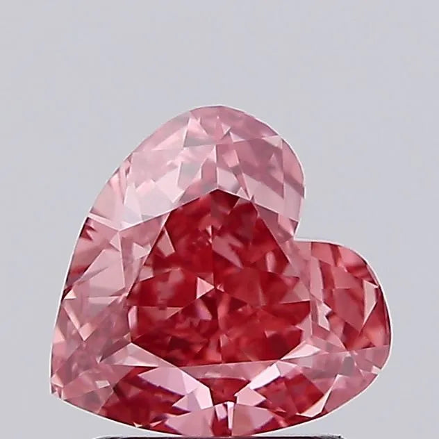1.59ct Heart Lab Grown Diamond (Colour Fancy Vivid Pink, Clarity VS1, IGI Certified)
