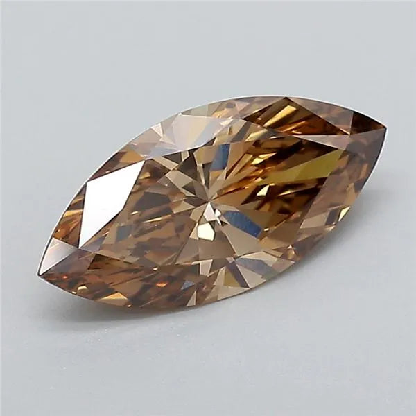 1.59ct Marquise Lab Grown Diamond (Colour Fancy Light Brown, Clarity VVS2, IGI Certified)