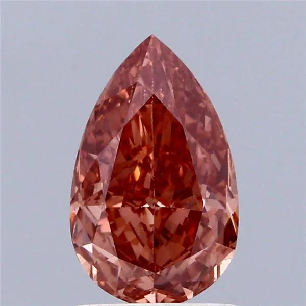 1.59ct Pear Lab Grown Diamond (Colour Fancy Pinkish Brown, Clarity VS1, IGI Certified)