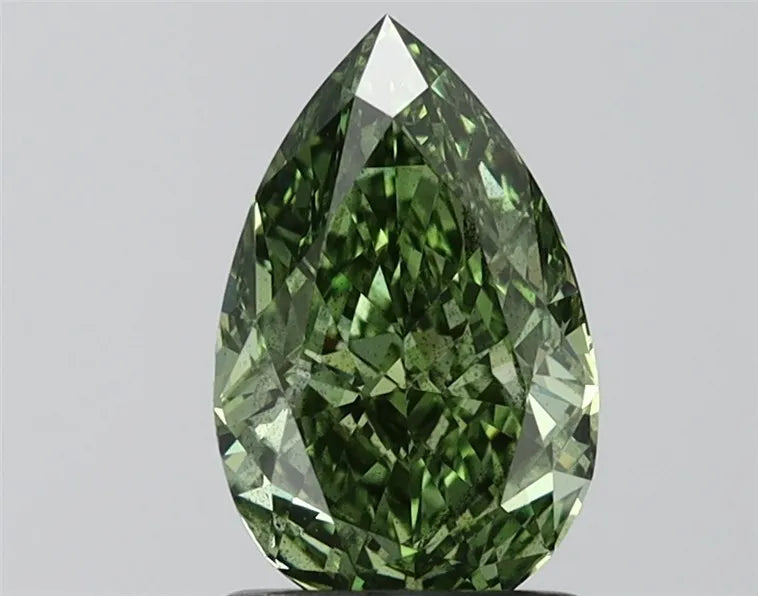 1.59ct Pear Lab Grown Diamond (Colour Fancy Vivid Green, Clarity VS2, Uncertified)