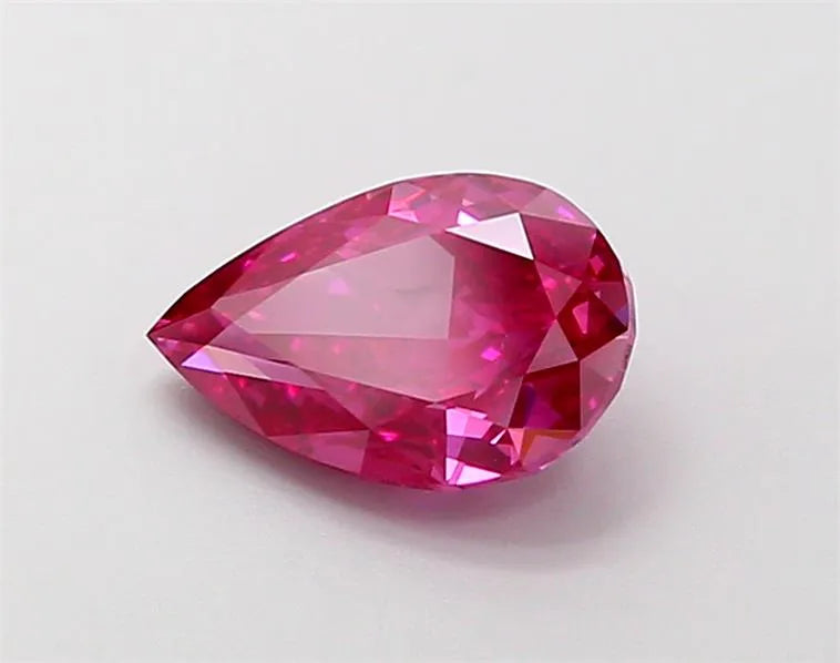 1.59ct Pear Lab Grown Diamond (Colour Fancy Vivid Pink, Clarity SI1, IGI Certified)