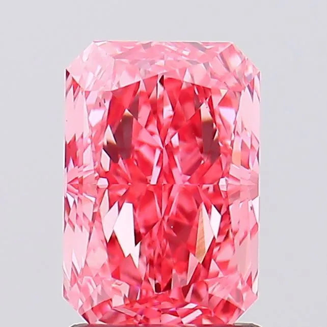 1.59ct Radiant Lab Grown Diamond (Colour Fancy Vivid Pink, Clarity VS1, IGI Certified)