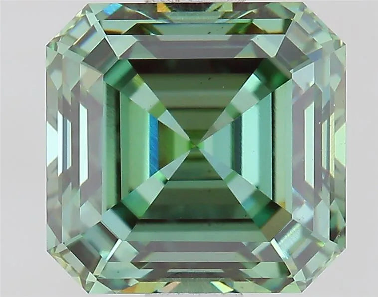 1.60ct Asscher Lab Grown Diamond (Colour Fancy Vivid Green, Clarity VS1, IGI Certified)