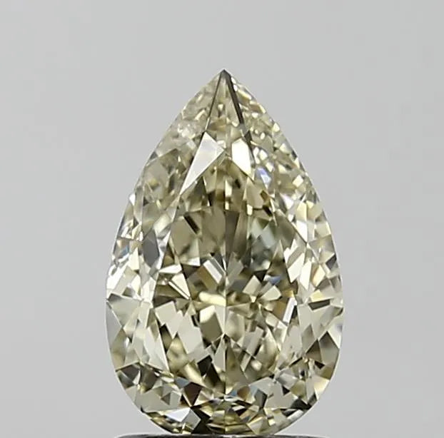1.60ct Pear Natural Diamond (Colour Fancy Light Yellow, Clarity VVS2, GIA Certified)
