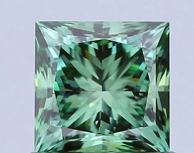 1.60ct Princess Lab Grown Diamond (Colour Fancy Vivid Green, Clarity VS1, IGI Certified)