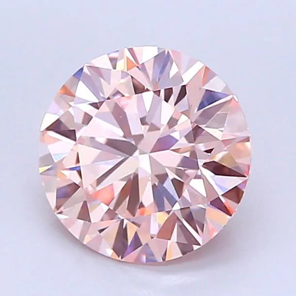 1.60ct Round Lab Grown Diamond (Colour Fancy Intense Pink, Clarity VVS2, Cut ID, IGI Certified)