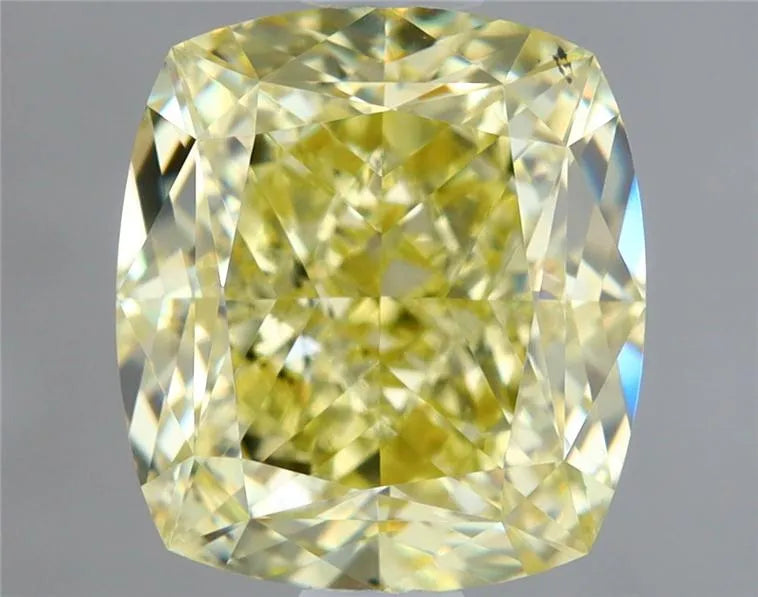 1.61ct Cushion brilliant Natural Diamond (Colour Fancy Yellow, Clarity SI1, GIA Certified)