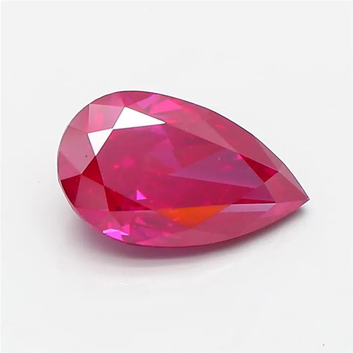 1.61ct Pear Lab Grown Diamond (Colour Fancy Vivid Pink, Clarity VS1, IGI Certified)