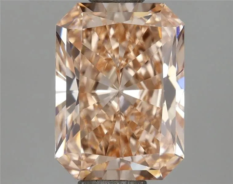 1.61ct Radiant Lab Grown Diamond (Colour Fancy Intense Orangey Pink, Clarity VS1, IGI Certified)
