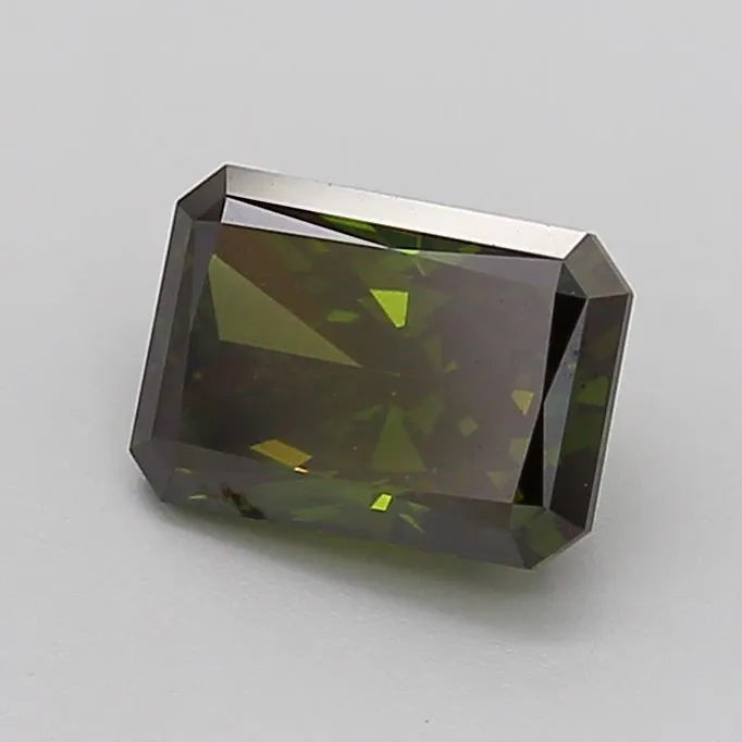 1.62ct Radiant Lab Grown Diamond (Colour Fancy Deep Green, Clarity VS2, IGI Certified)