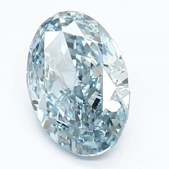 1.63ct Oval Lab Grown Diamond (Colour Fancy Vivid Blue, Clarity VS1, IGI Certified)