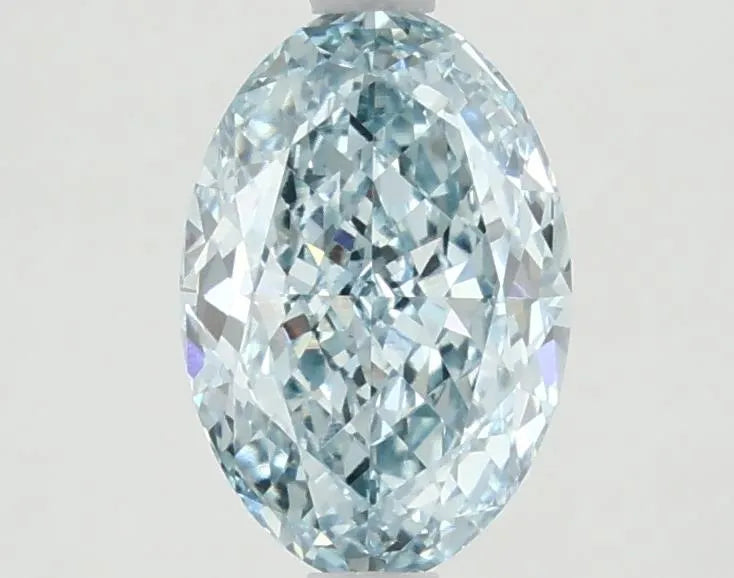 1.63ct Oval Lab Grown Diamond (Colour Fancy Vivid Blue, Clarity VVS2, IGI Certified)