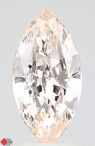1.65ct Marquise Lab Grown Diamond (Colour Fancy Pink, Clarity VVS2, IGI Certified)