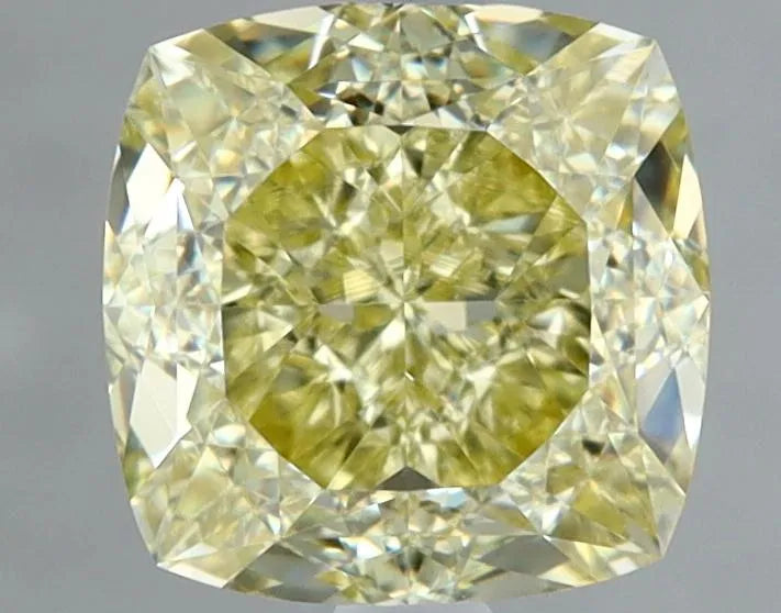 1.66ct Cushion brilliant Natural Diamond (Colour Fancy Yellow, Clarity VS2, GIA Certified)