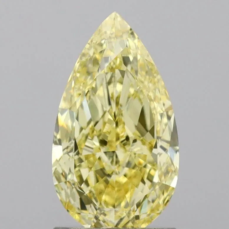 1.66ct Pear Lab Grown Diamond (Colour Fancy Yellow, Clarity VS1, IGI Certified)
