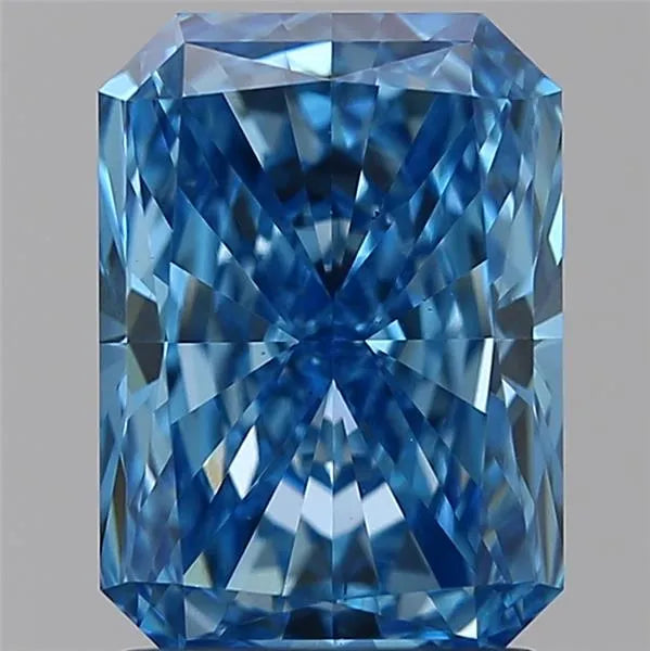 1.67ct Radiant Lab Grown Diamond (Colour Fancy Vivid Blue, Clarity VS1, IGI Certified)