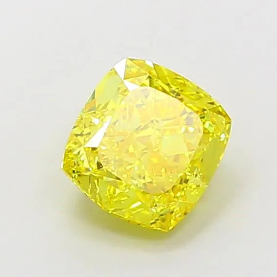 1.68ct Cushion modified Lab Grown Diamond (Colour Fancy Vivid Yellow, Clarity IF, IGI Certified)