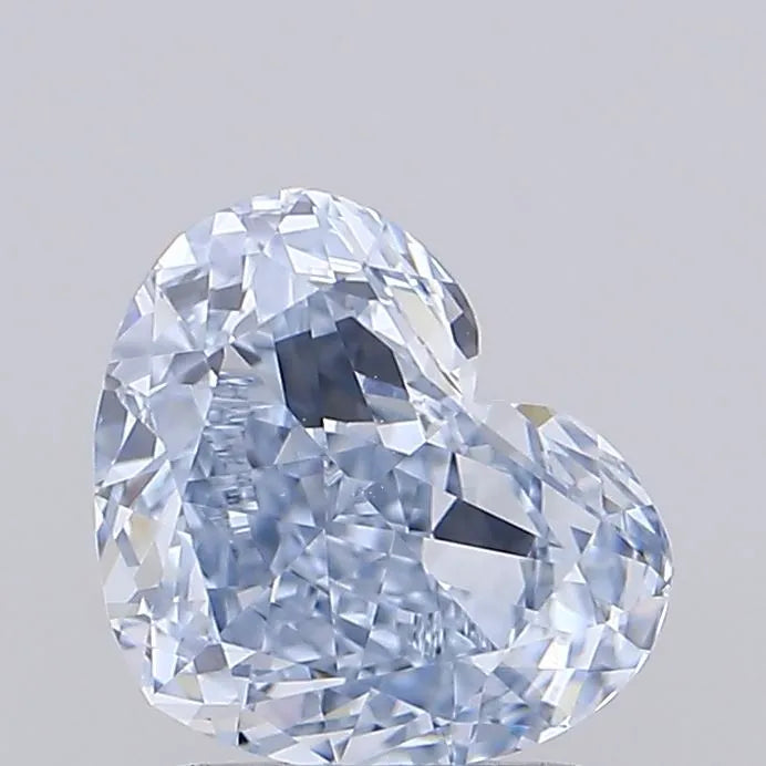 1.68ct Heart Lab Grown Diamond (Colour Fancy Blue, Clarity VVS2, IGI Certified)