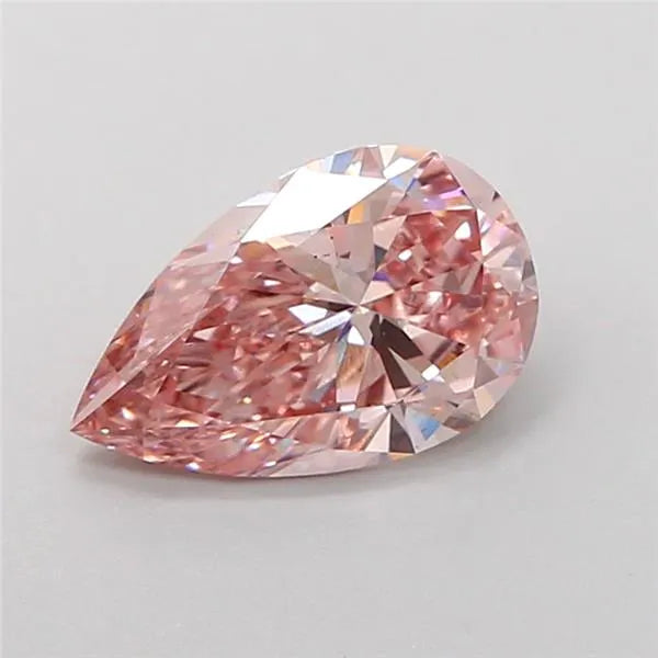 1.68ct Pear Lab Grown Diamond (Colour Fancy Light Brownish Pink, Clarity VS2, IGI Certified)