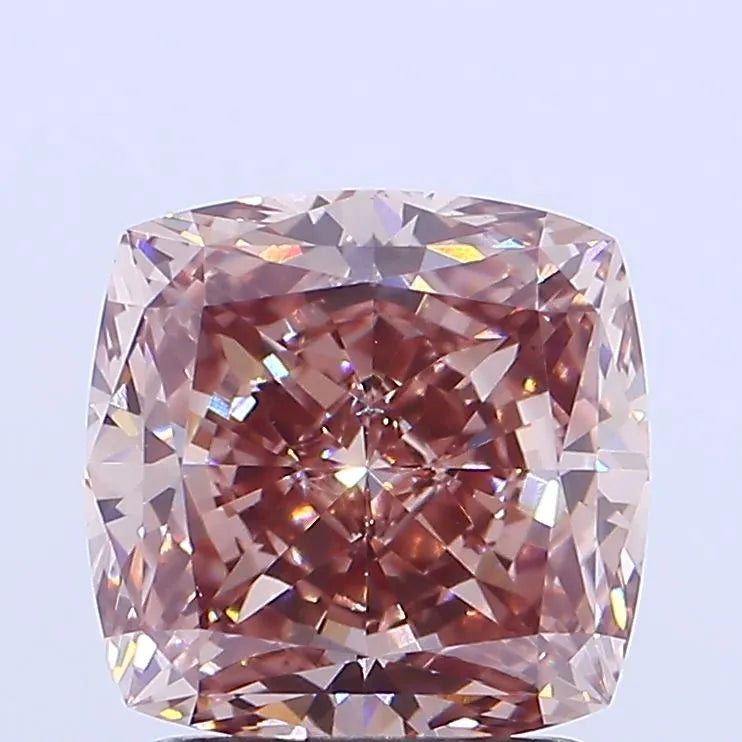 1.69ct Cushion brilliant Lab Grown Diamond (Colour Fancy Intense Pink, Clarity VS2, Uncertified)