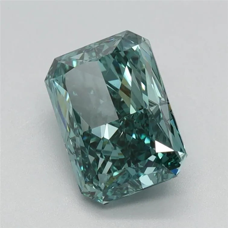 1.69ct Radiant Lab Grown Diamond (Colour Fancy Vivid Green, Clarity VS1, IGI Certified)