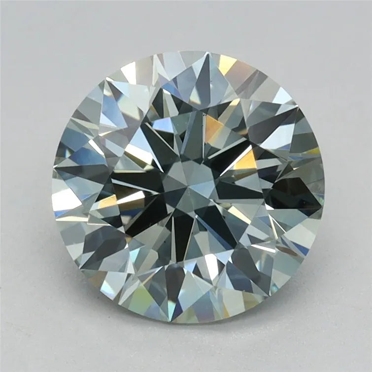 1.69ct Round Lab Grown Diamond (Colour Fancy Intense Green, Clarity VS1, Cut ID, IGI Certified)