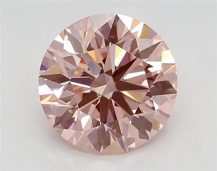 1.70ct Round Lab Grown Diamond (Colour Fancy Intense Pink, Clarity VS1, Cut ID, IGI Certified)