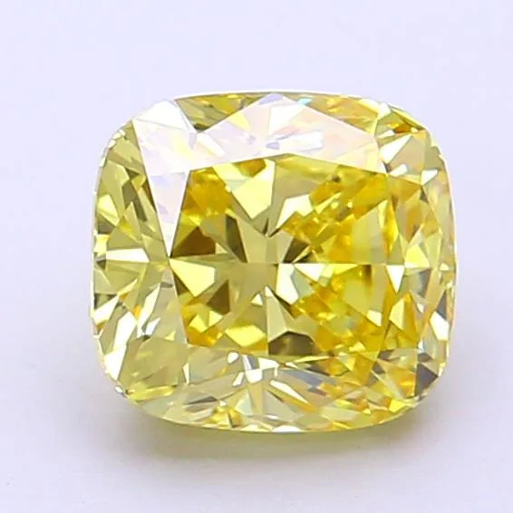 1.71ct Cushion modified Lab Grown Diamond (Colour Fancy Intense Yellow, Clarity VS1, IGI Certified)