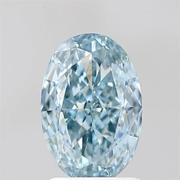 1.71ct Oval Lab Grown Diamond (Colour Fancy Vivid Blue, Clarity VVS2, IGI Certified)