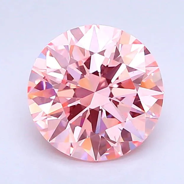 1.71ct Round Lab Grown Diamond (Colour Fancy Intense Pink, Clarity VS1, Cut ID, IGI Certified)