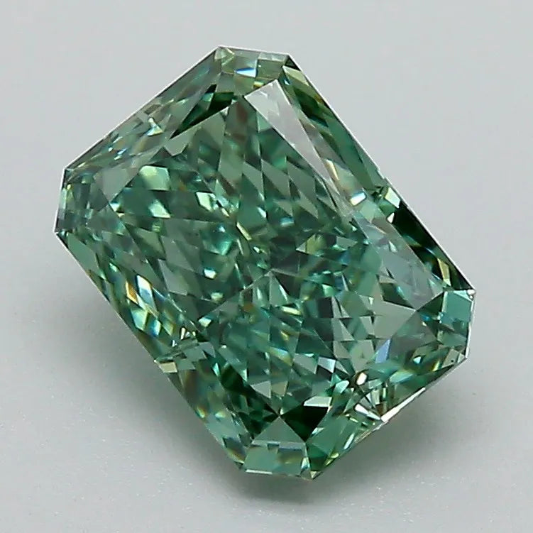 1.72ct Radiant Lab Grown Diamond (Colour Fancy Vivid Green, Clarity VS1, IGI Certified)