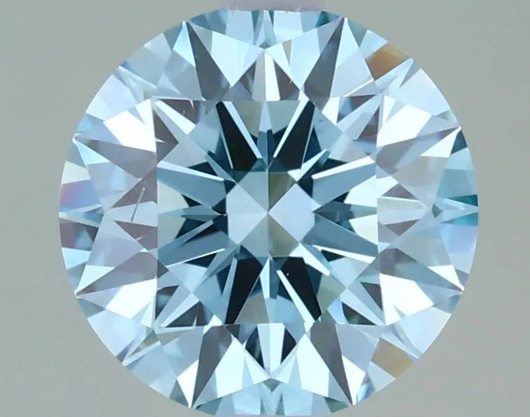 1.72ct Round Lab Grown Diamond (Colour Fancy Blue, Clarity SI1, Cut ID, IGI Certified)