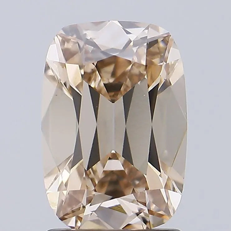 1.73ct Cushion brilliant Lab Grown Diamond (Colour Fancy Light Brown, Clarity VS2, IGI Certified)