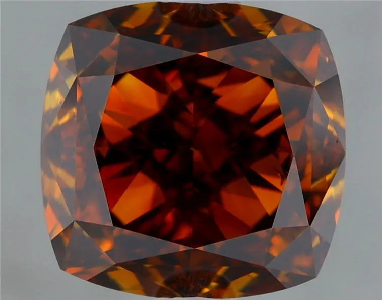 1.73ct Cushion brilliant Natural Diamond (Colour Fancy Deep Brown, Clarity VS2, GIA Certified)