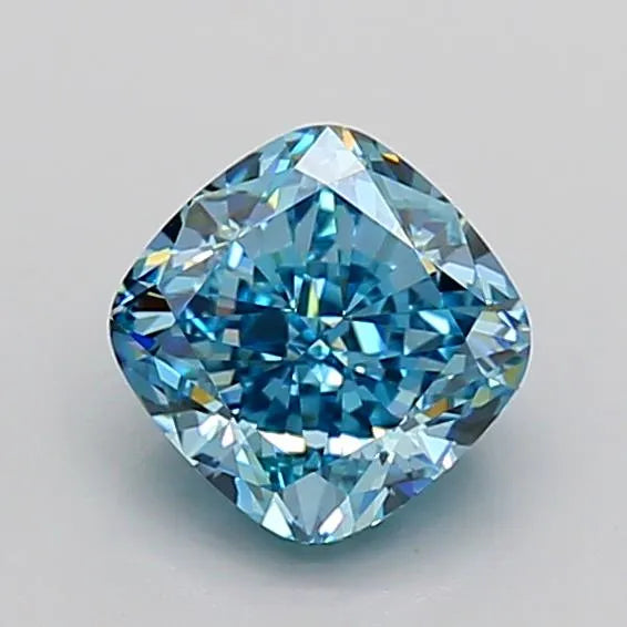 1.73ct Cushion modified Lab Grown Diamond (Colour Fancy Vivid Blue, Clarity VS1, IGI Certified)