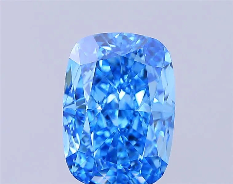 1.73ct Cushion modified Lab Grown Diamond (Colour Fancy Vivid Blue, Clarity VVS2, IGI Certified)