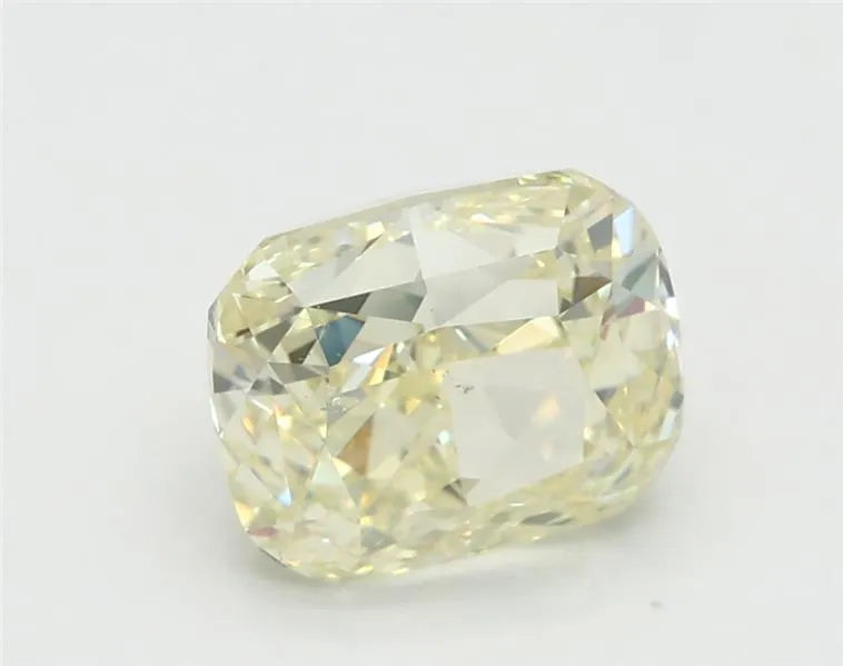 1.73ct Cushion modified Natural Diamond (Colour Fancy Light Yellow, Clarity SI1, GIA Certified)