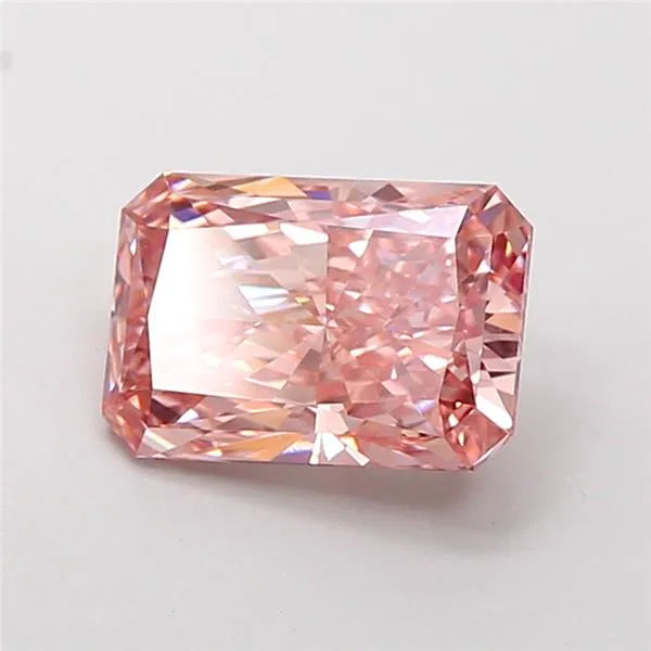 1.73ct Radiant Lab Grown Diamond (Colour Fancy Vivid Brownish Pink, Clarity VS1, IGI Certified)