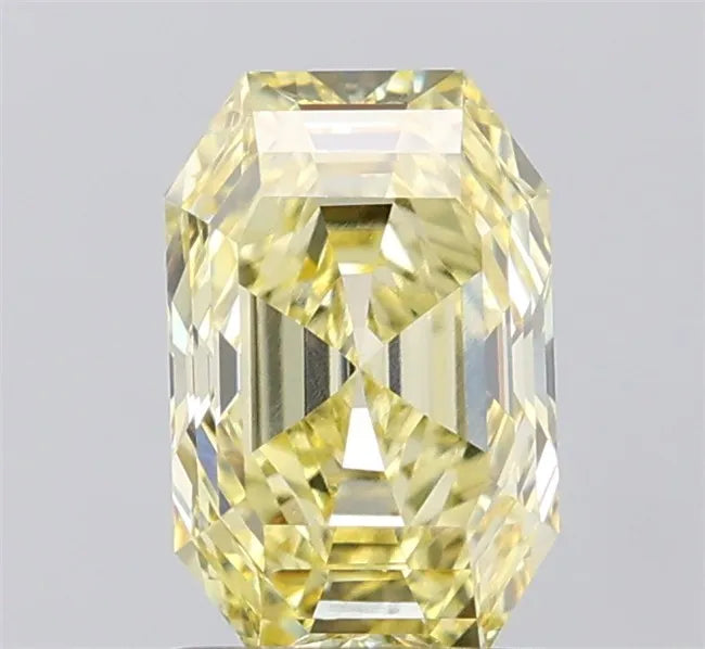 1.74ct Emerald Lab Grown Diamond (Colour Fancy Yellow, Clarity VVS2, IGI Certified)